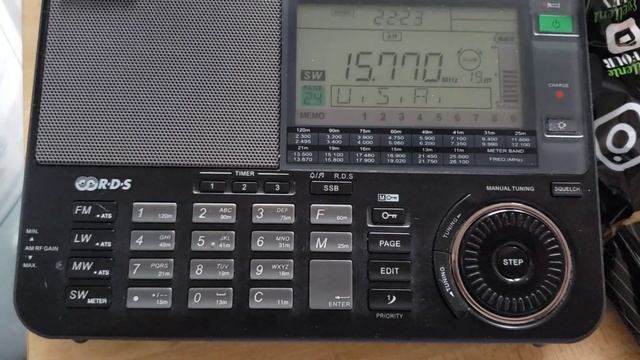 Radio Prague via WRMI 15770 kHz Shortwave Sangean ATS 909X portable receiver смотреть онлайн