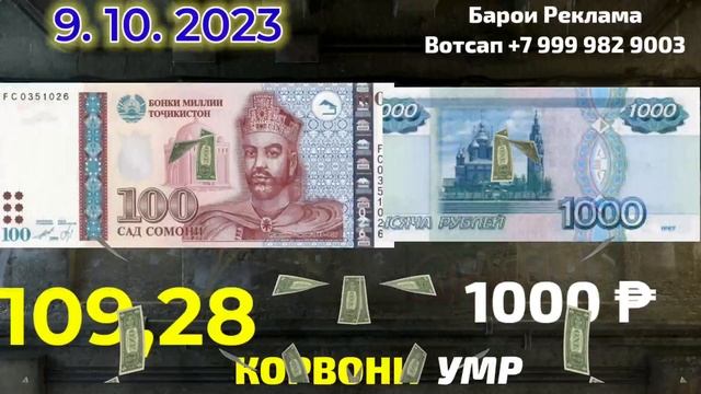 СРОЧНО! БОЗ ХАМИ КУРСИ РУБЛ 🥺 НОРОХАТ МЕКНА ХАММАРА 9.10.2023 смотреть онлайн