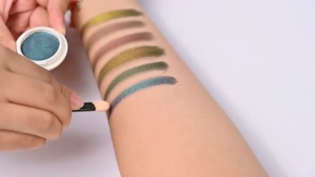 OEM high pigment eye shadow holographic duo chrome pressed eyeshadow pigment chameleon смотреть онлайн