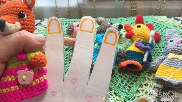Связала новые игрушки🐰🧸🦊🐭🐶 Пальчиковый театр крючком смотреть онлайн