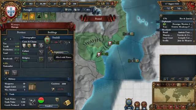 Let's Play (Ironman) Europa Universalis IV Portugal EP14 - India!