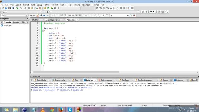 C Programming Tutorial For Beginners With Examples #32: Double Pointers смотреть онлайн