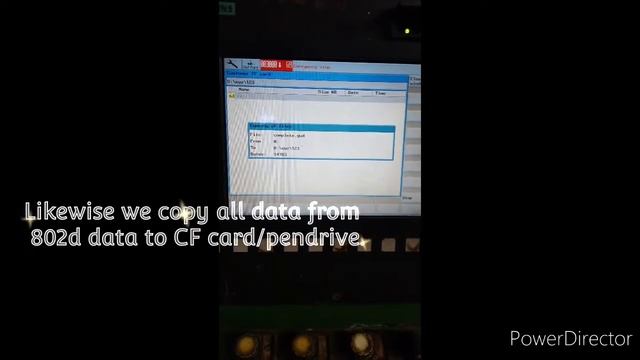 SIEMENS Data copy/backup procedure in CF card (SIEMENS 802D Controller) смотреть онлайн