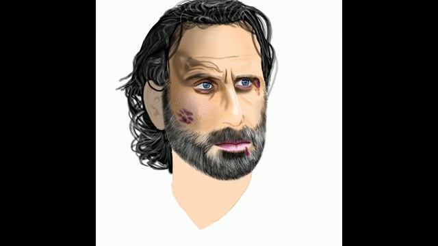 Bruised - Andrew Lincoln - The Walking Dead Fanart Speed Drawing | Procreate смотреть онлайн