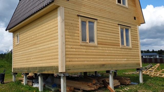 Заказ-Дом: контролируем каждый наш объект, окончание строительства дома из сухого бруса с мансардой смотреть онлайн