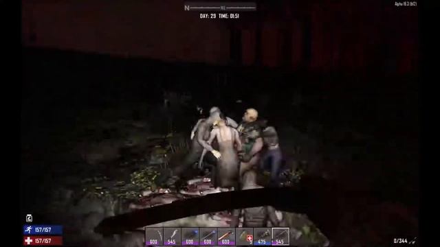7 Days To Die Alpha 16... 28th Day Night Horde Short Clip. смотреть онлайн