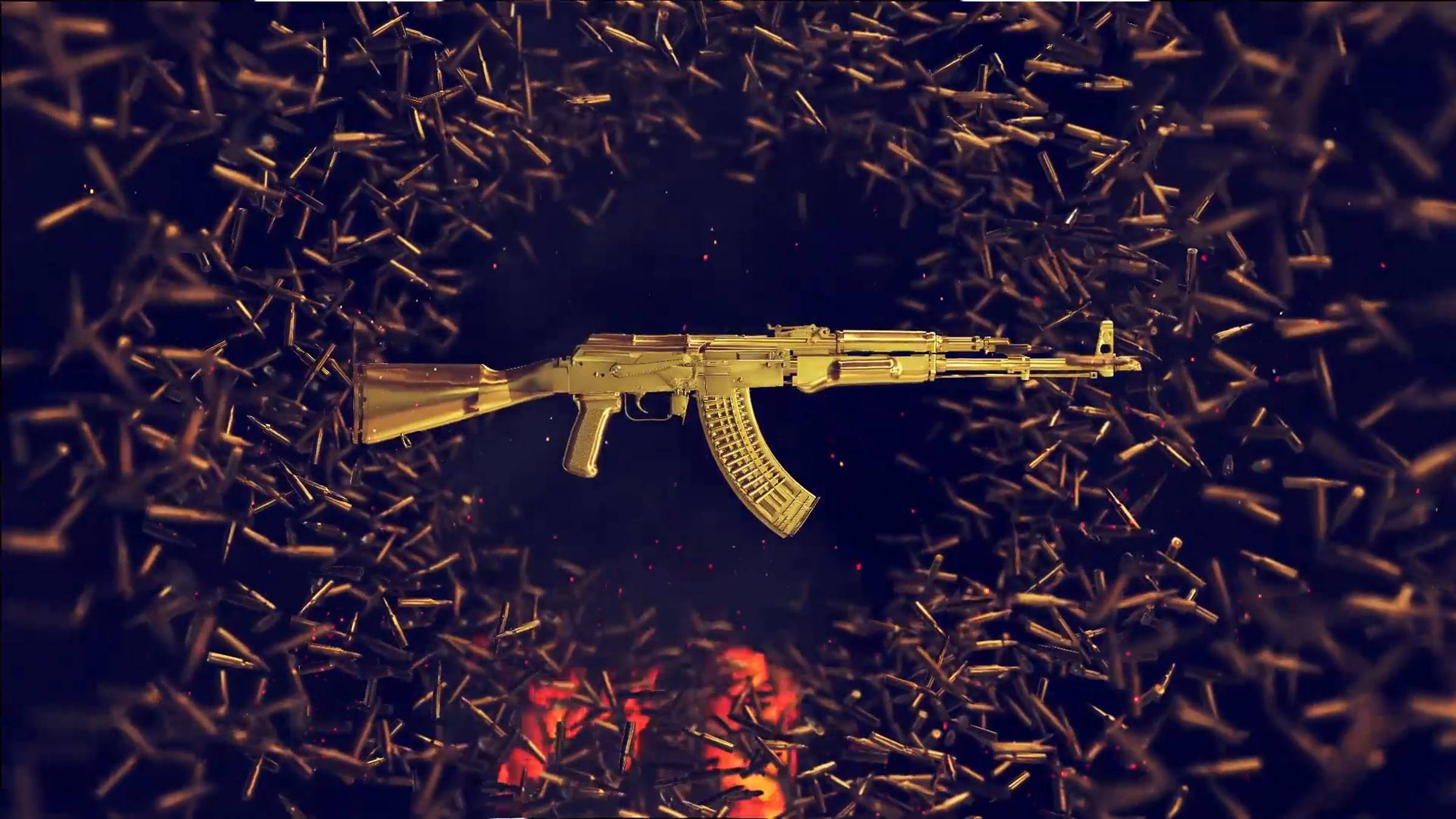 Интро "Автомат калашников". Заказать заставку. Пример. Монтаж видео на заказ.