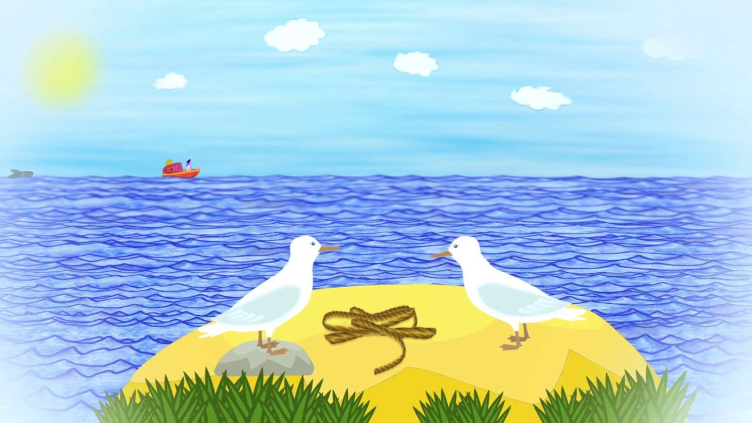 Мультфильм на песню "Мы по морю плывём" смотреть онлайн