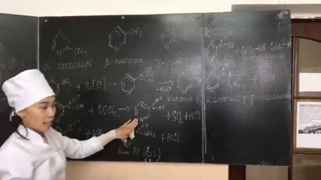 Бір гетероатомы бар 6 мүшелі гетероциклдер. 2 курс. ТФП. смотреть онлайн