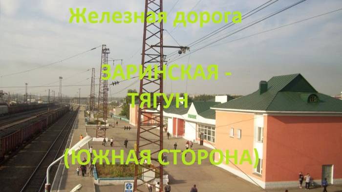 Железная дорога Заринская - Голуха - Тягун (вид из окна поезда, южная. сторона) (ЗСЖД)