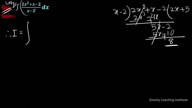 Q34 | Evaluate ∫(2x^2+x-2)/(x-2) dx | Integration of (2x^2+x-2)/(x-2) | Integral of (2x^2+x-2)/(x-2 смотреть онлайн