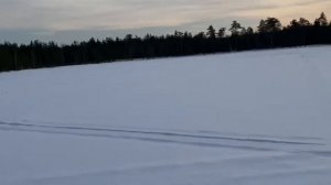 Прокатили на снегоходе BRP по озеру,это вам не БУРАН!!!