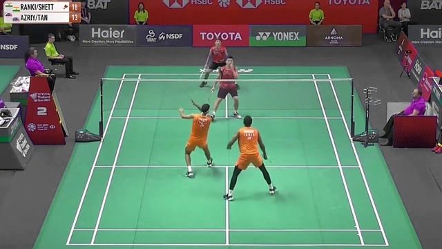 Satwiksairaj RANKIREDDY/Chirag SHETTY Vs Azriyn/Tan | Thailand Open 2024 Badminton