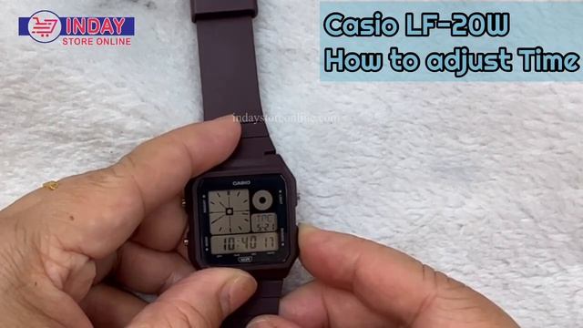 Casio LF-20W How To Adjust TIME And DATE