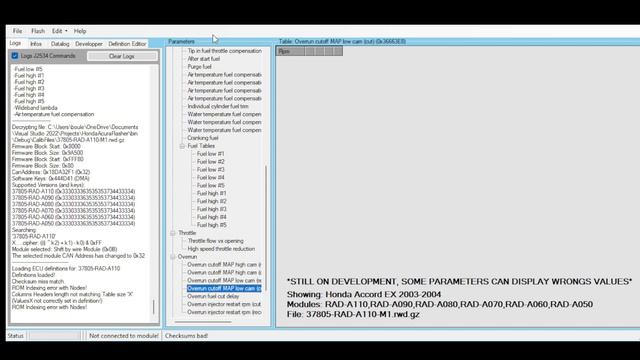 Honda/Acura Flasher + Editor By BMDevs -  Honda Accord EX 2003-2004