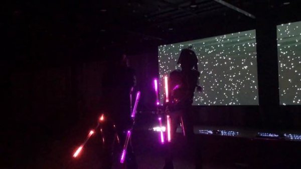 Пиксельное шоу Ханаби "Cyber Cats" полное выступление (agency)