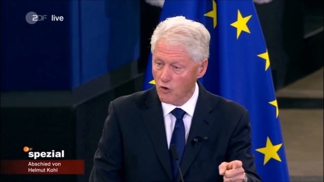 Europäischer Trauerakt in Straßburg - 5. Trauerrede Ehem. US Präsident Bill Clinton смотреть онлайн