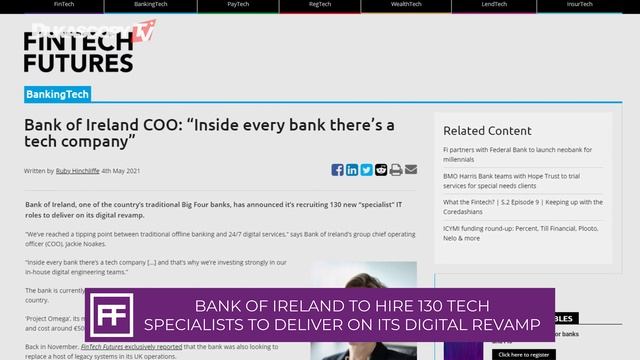 BANKING TODAY: JP Morgan, DBS Bank and Temasek To Launch New Payments Platform