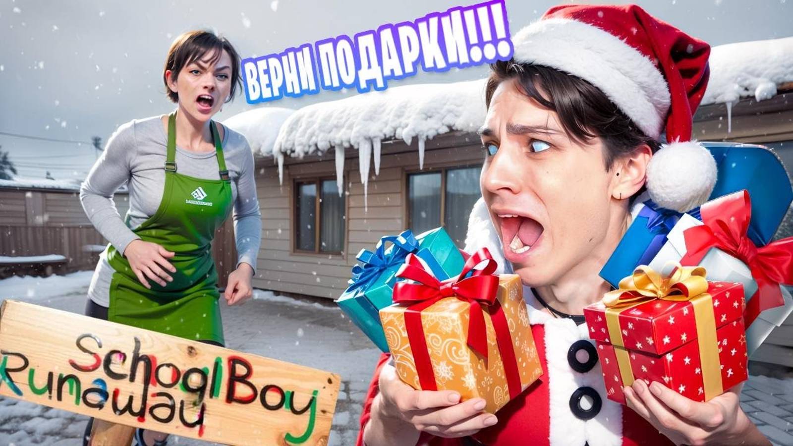 УКРАЛ ВСЕ ПОДАРКИ У ЗЛЫХ РОДИТЕЛЕЙ НА НОВЫЙ ГОД В SCHOOLBOY RUNAWAY! смотреть онлайн
