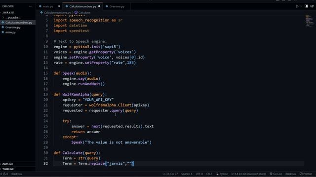 Calculate Function | 40+ Functions | THE BIGGEST JARVIS | Build Jarvis in python | #4 смотреть онлайн