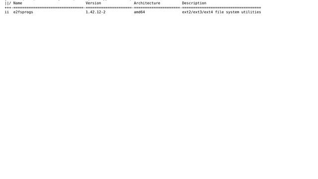 Cannot install/find/use e2fsprogs смотреть онлайн