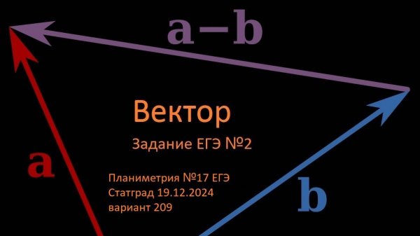 Векторы | Метод координат | №5 (Планиметрия №17 ЕГЭ)