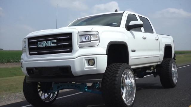 2015 GMC Sierra on 26x14 Fuels and a 9 inch lift, Fully powder coated and much more! смотреть онлайн