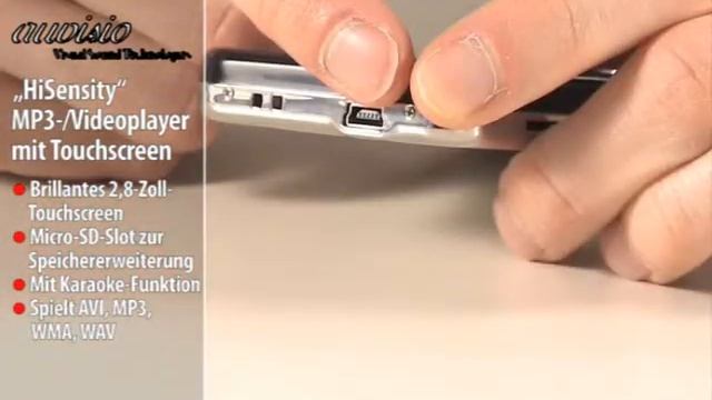Touchscreen MP3- & Video-Player "HiSensity" 4 GB + microSD-Slot смотреть онлайн