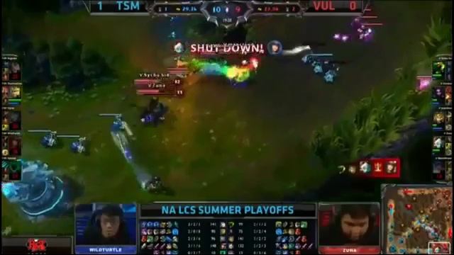 TSM Wildturtle Caitlyn VS Vulcun Zuna Tris Game 2 SF NA LCS Summer Playoff 2013 HQ смотреть онлайн