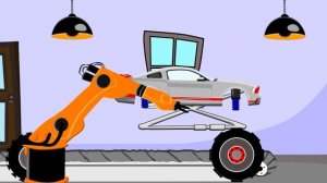 Garage For Children and Monster Truch - Big Mustang Monster Truck