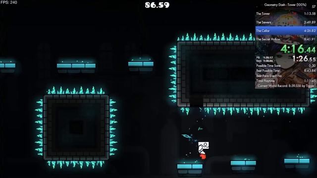 [WORLD RECORD] The Tower 100% in 8:35.490 (Geometry Dash 2.2) смотреть онлайн