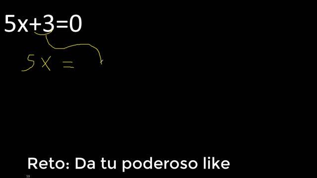 5x+3=0 ecuacion lineal con x menos x . Ecuacion simple , basico смотреть онлайн