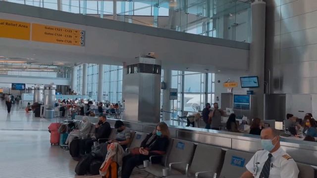 The Best And Upgraded Newark Airport/ Walking , Exploring While Inside Liberty International Airpor