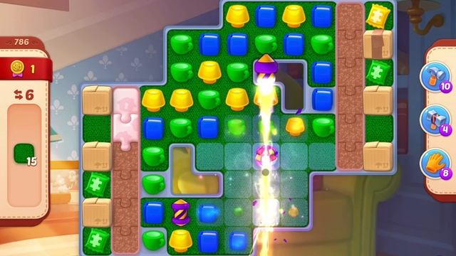 HomeScapes Level 786 no boosters (13 moves) смотреть онлайн