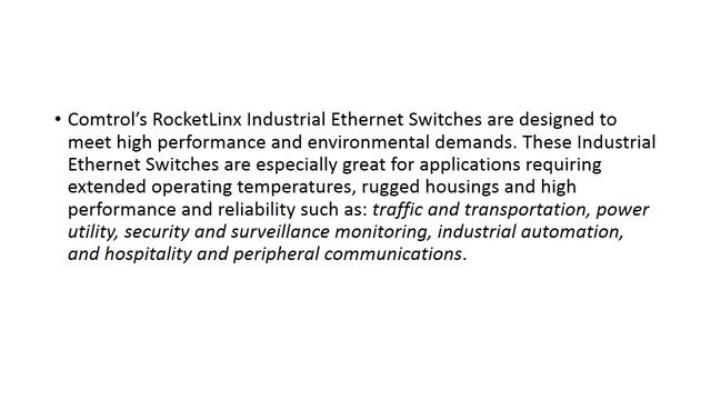 Industrial Ethernet PoE 04102014 смотреть онлайн