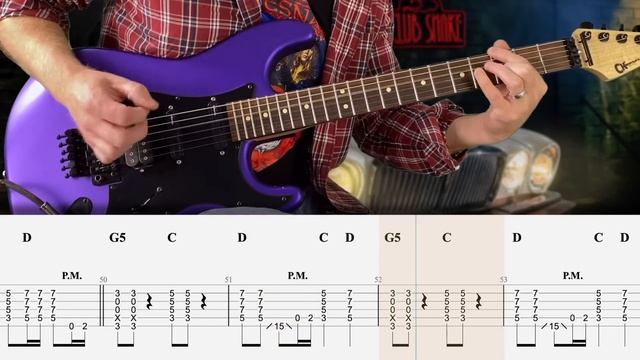 18.Whitesnake - Here I Go Again - Guitar Tab Lesson Cover Tutorial смотреть онлайн