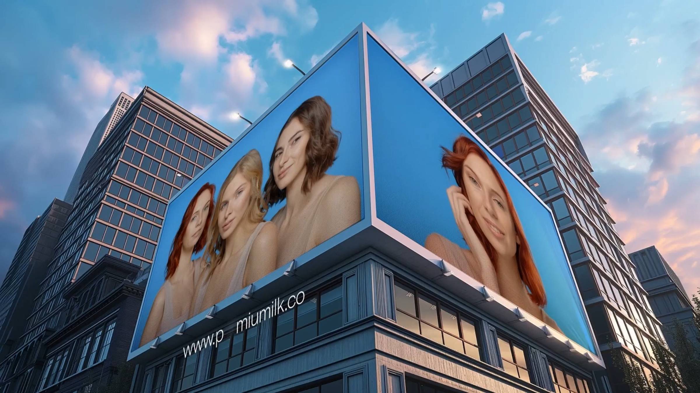 City Billboard 2. Рекламный ролик, opener на заказ. Монтаж видео. Пример.