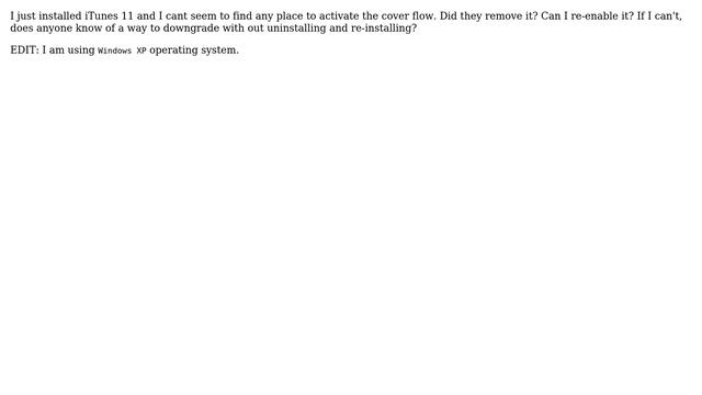 Apple: How do I enable cover flow in iTunes 11? смотреть онлайн