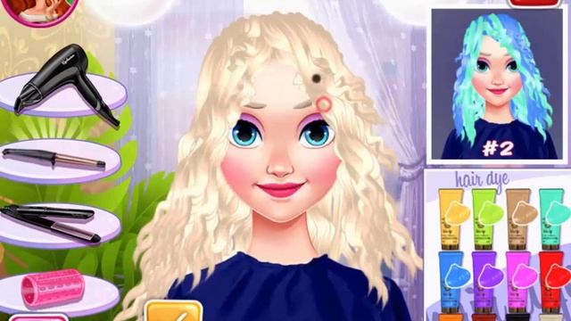 Eliza's Neon Hairstyle - Online Free Game at 123Games.App смотреть онлайн