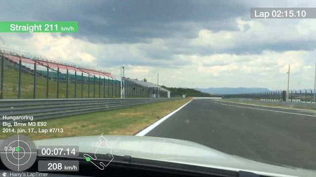 Hungaroring Track Day Bmw m3 e92 2laps 2:14:51 смотреть онлайн