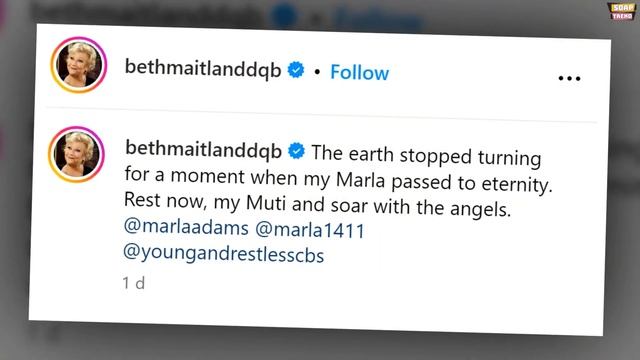 Y&R stars remember & pay tribute to late Marla Adam смотреть онлайн