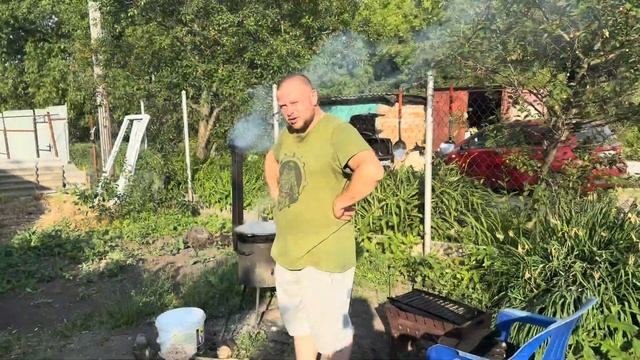 ПЛОВ И БОРЩ В КАЗАНЕ И ГРУДИНКА В КОПТИЛЬНЕ!!! смотреть онлайн