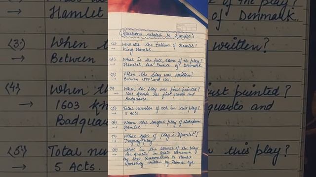 Hamlet # part 1 # UP TGT PGT questions смотреть онлайн