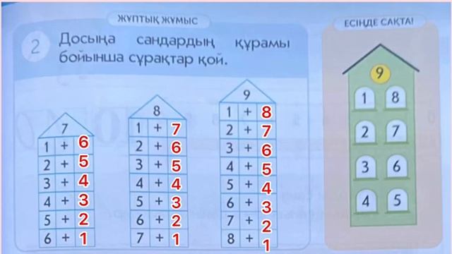 1-сынып Математика 19-сабақ 9 саны және цифры 9 саны 9 цифры 9 смотреть онлайн