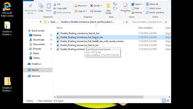 Enable or Disable Immersive Search and Rounded Corners in Windows 10 смотреть онлайн