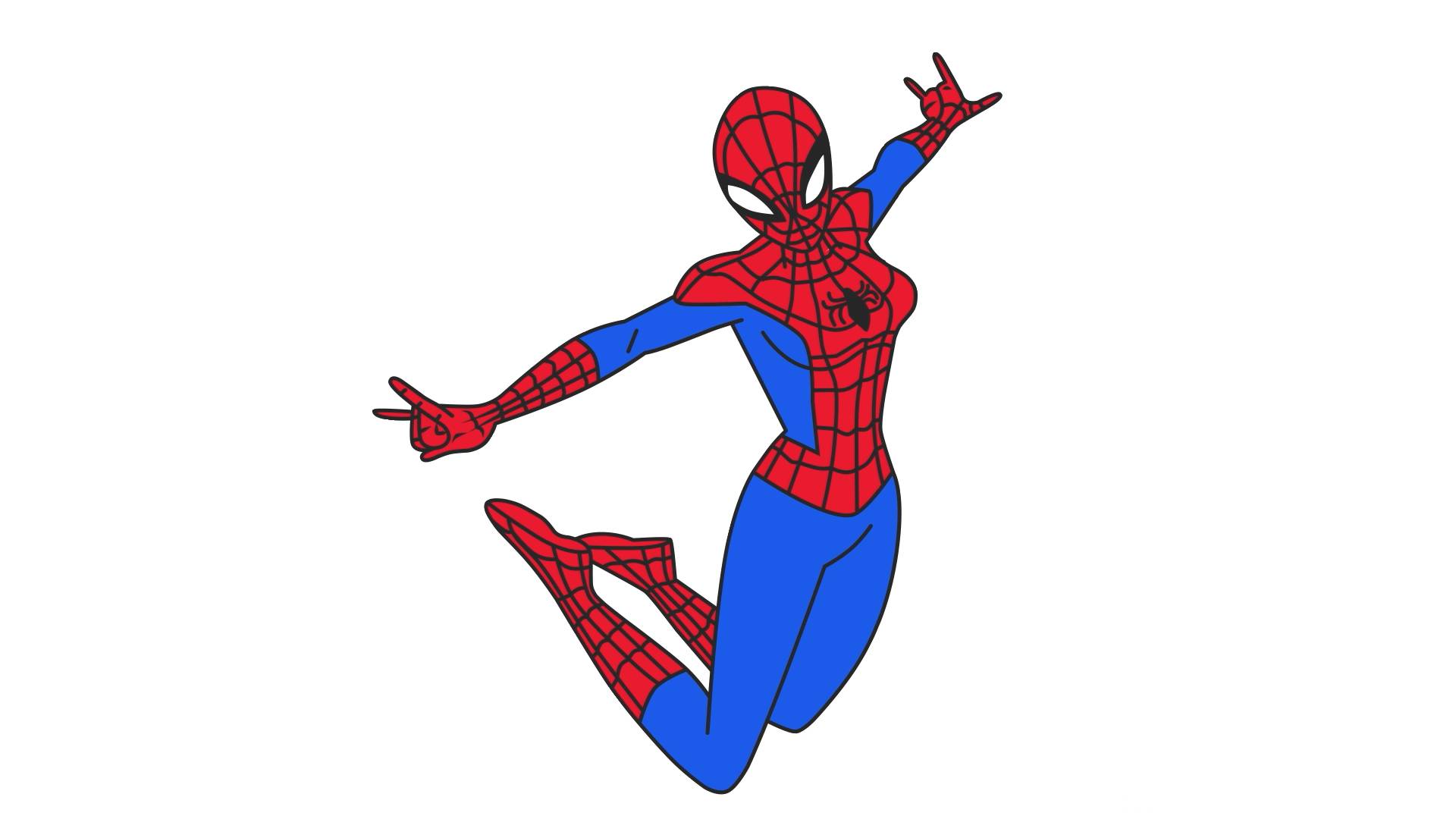 Как Нарисовать Девушку-Паука смотреть онлайн