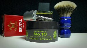 Бритье. Крем Truefitt&Hill, Т станок KARVE (B), Yaqi 24 mm, PolSilver, лосьон Brutal Classic, TiBam