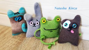 4 ИГРУШКИ ПО ОДНОМУ ОПИСАНИЮ !мастер класс для начинающих/1 KNITTING PATTERN = 4 ANIMALS