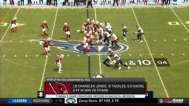 Chandler Jones Records 5 SACKS in Week 1 Win vs. Titans смотреть онлайн