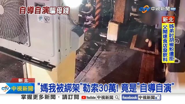 缺錢花"自導自演"被綁架! 勒索親媽30萬被抓包│中視新聞 20230825 смотреть онлайн
